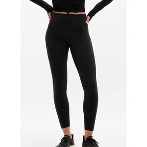 Athleta Ranier High Rise Leggings Womens S Black Athleisure‎ Workout Activewear